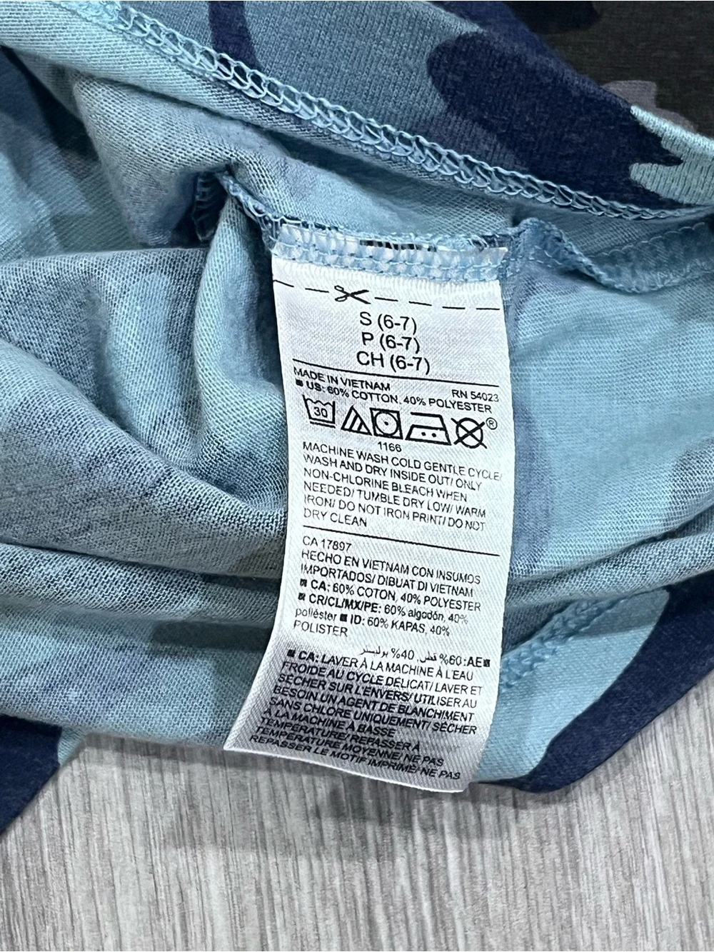 Old Navy Blue & Black Camo Tank Tops - 2 Pack
